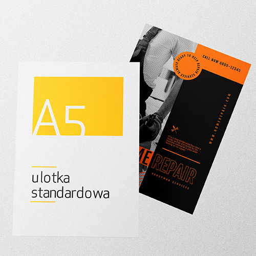 Ulotki standardowe A5 148x210 mm