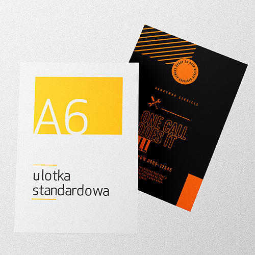 Ulotki standardowe A6 105x148 mm