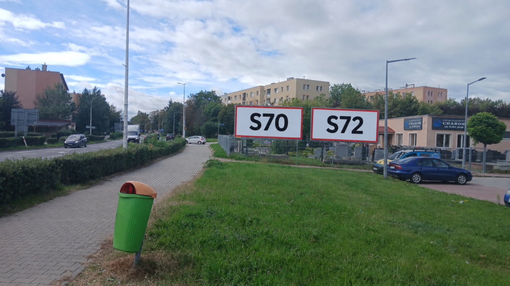 S72 — Świdnica · skrzyż. Sikorskiego i Zamenhofa