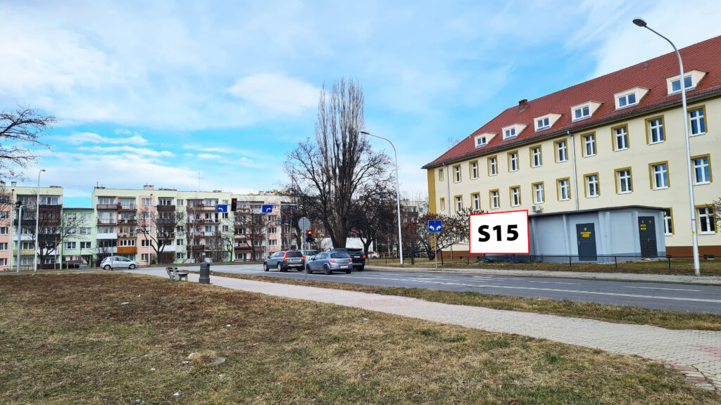 S15 — Świdnica · ul. M.C.Skłodowskiej k. Intermarche