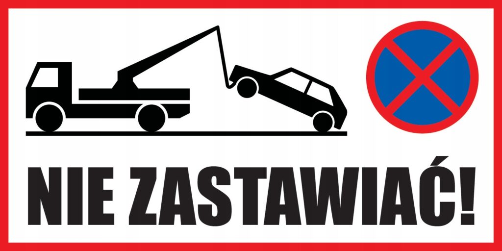 TABLICZKA NIE ZASTAWIAĆ 30x15cm