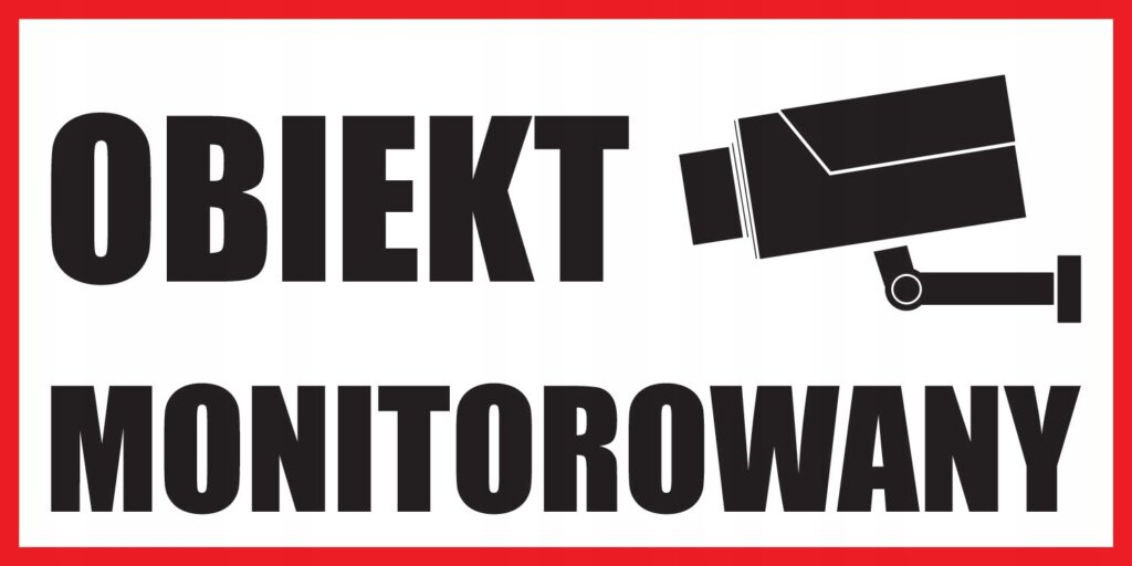 TABLICZKA OBIEKT MONITOROWANY 30x15cm