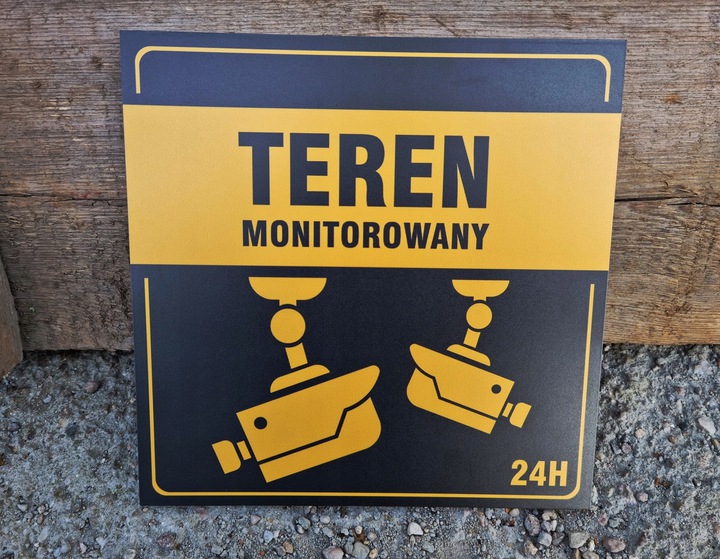 TABLICZKA OSTRZEGAWCZA (teren monitorowany)