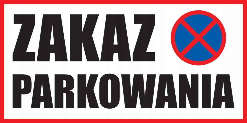 TABLICZKA ZAKAZ PARKOWANIA 30x15cm