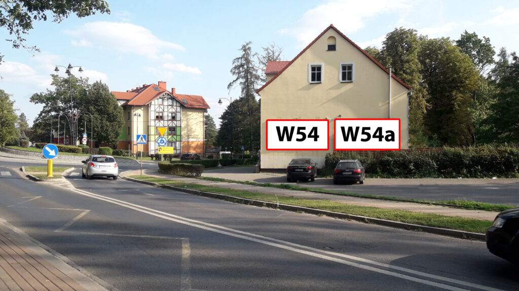 W54 - Szczawno-Zdrój, rondo