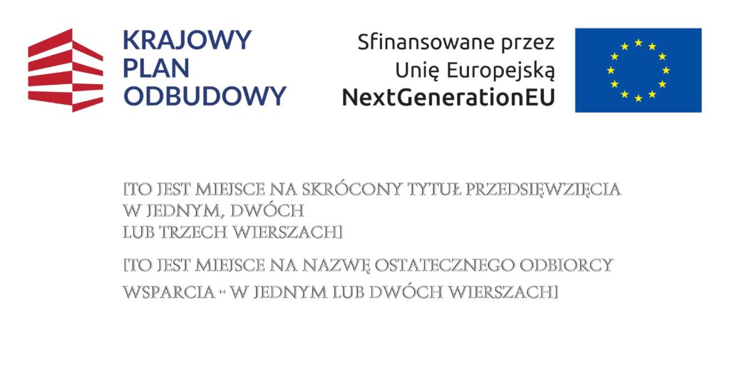 Tablica Krajowy Plan Odbudowy 120x60 Dibond + folia+ laminat