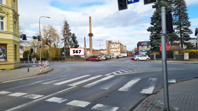 S67 — skrzyż Westerplatte i Bystrzyckiej